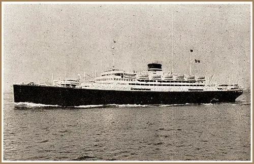 MV Saturnia and MV Vulcania of the Italian Line. Gross Tonnage 24,470.