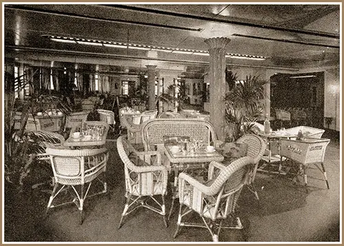 Third Class Verandah on the SS Rex.