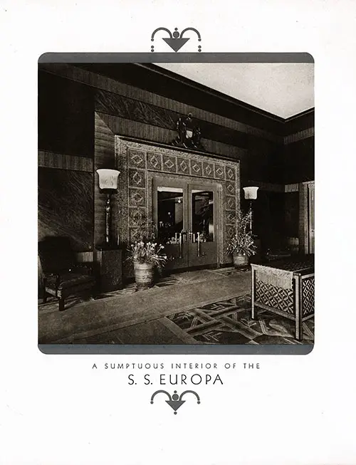 View of the Sumptuous Interior of the SS Europa.