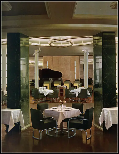 The Grill Room Restaurant on the SS Normandie.