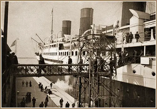 SS France of the CGT French Line Preparing for First Departure for New York, 20 April 1912.