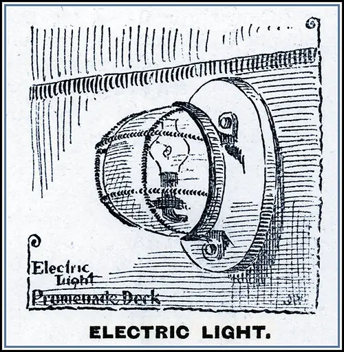 Second Style of Electric Light on the Promenade Deck of the Campania.