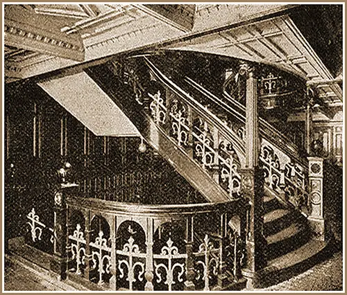 The Grand Stairway on the RMS Campania.