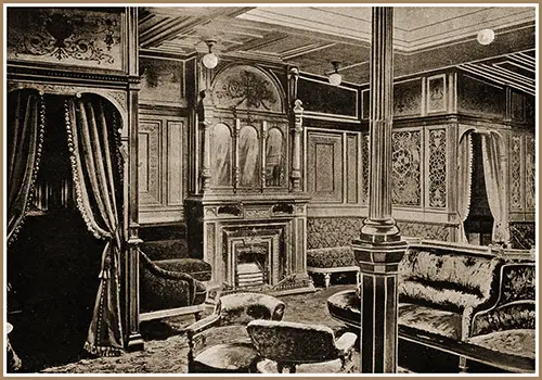 The First Class Drawing Room on the RMS Campania.