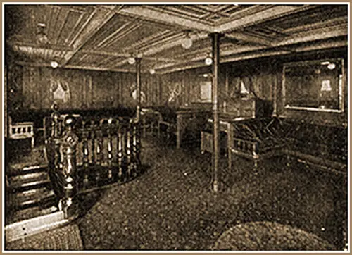 Second Class Ladies Saloon on the RMS Campania.