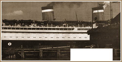 View Of The SS Washington On Sailing Day