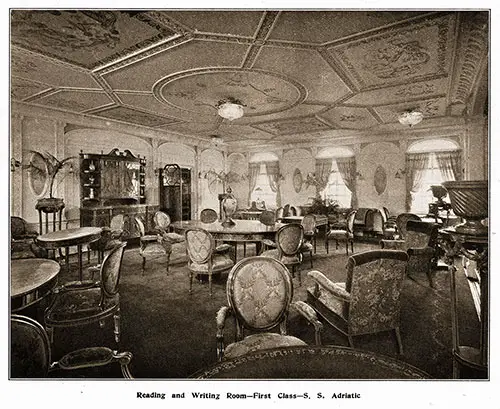First Class Reading and Writing Room, SS Adriatic.