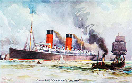 Cunard Sister Ships RMS Campania & Lucania.