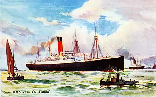 Sister Ships RMS Ivernia and Saxonia.