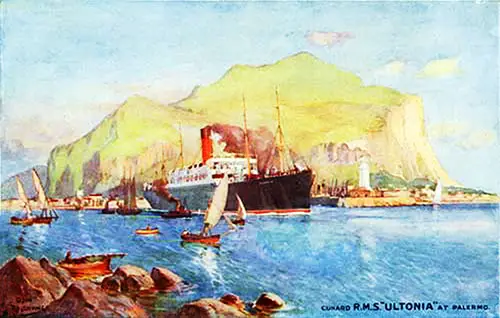 The RMS Ultonia at Palermo.