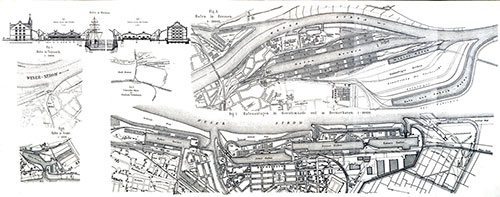 Map of Bremen Harbor, 1892.