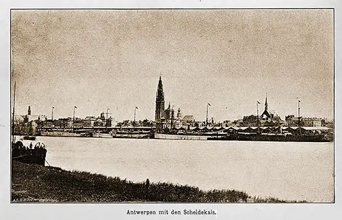 The Port of Antwerp with the Seheldekais.