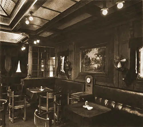 First Class Smoking Room on the SS Kronprinzessin Cecilie.