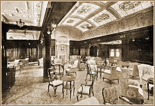 RMS Lusitania First Class Lounge.