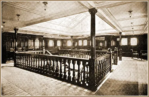 Second Class Lounge on the RMS Lusitania.