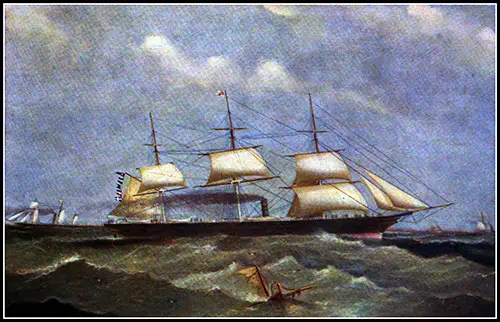 The SS United Kingdom (1857) of the Anchor Steamship Line.