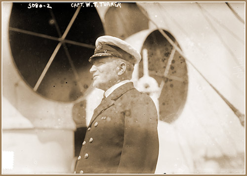 Captain W. T. Turner, Commander of the RMS Aquitania of the Cunard Line, 5 June 1914.