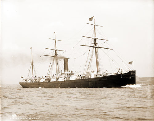 SS Circassia (1878) of the Anchor Line.