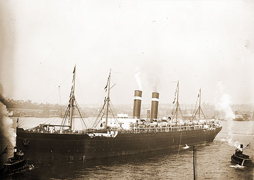 The Red Star Line Ship SS Finland Departed from New York in 1912, Transporting the US Olympic Team to the 1912 Summer Olympic Games in Stockholm, Sweden.