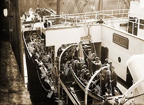 Olympic Athletes on the Decks of the SS Finland During their Voyage to the 1912 Summer Olympics at Stockholm.