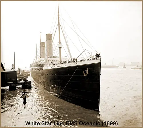 Docking a Big Liner--The RMS Oceanic (1899) of the White Star Line.