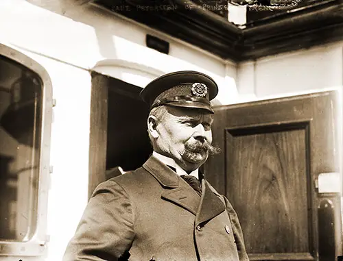 Captain F. von Letten-Peterssen of the Norddeutscher Lloyd SS Prinzess Irene, circa 1910.