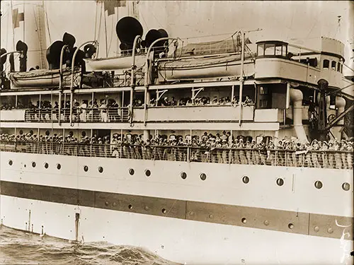 Red Cross Nurses Aboard the SS Red Cross En Route to France, September 1914.