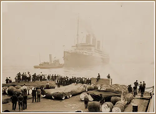 The SS Vaterland of the Hamburg-American Line Departing on Transatlantic Voyage, 26 May 1914.