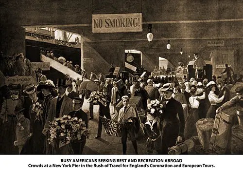 Busy Americans Seeking Rest and Recreation Abroad, 1902.