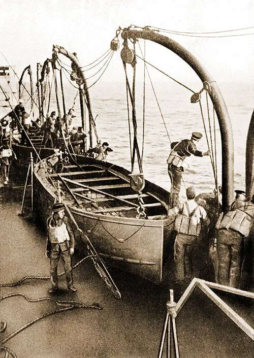 Scene on Board After Torpedoing of the SS Ivernia.