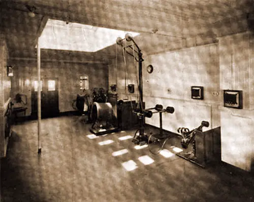 SS Prinz Friedrich Wilhelm First Cabin Gymnasium.