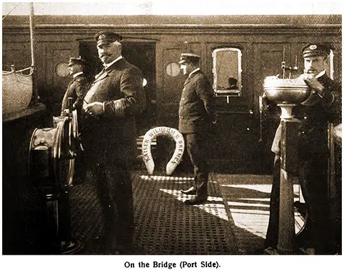 Port Side View of the Bridge of the SS Kaiser Wilhelm II.
