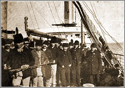 Steerage Passengers on the Norddeutscher Lloyd Steamer SS Cassel.