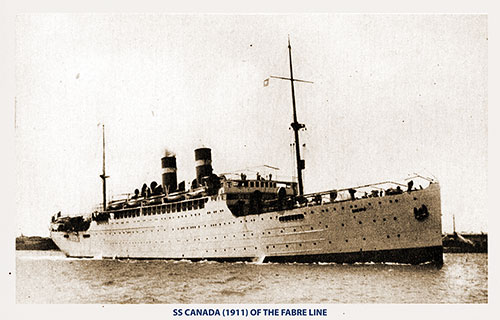 SS Canada (1911) of the Fabre Line.