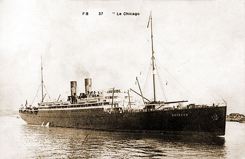 SS Chicago (1908) of the CGT French Line.