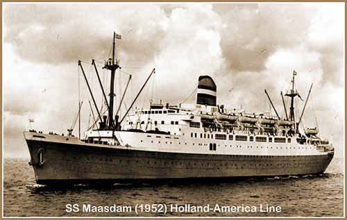 SS Maasdam (1952) of the Holland-America Line.