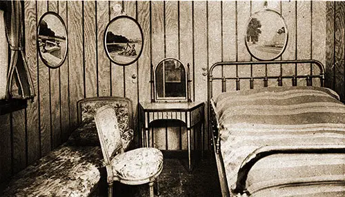 SS Lafayette (1915) First Class Cabin Deluxe, 1920s.