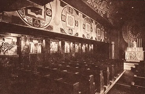 The Chapel on the SS Normandie.