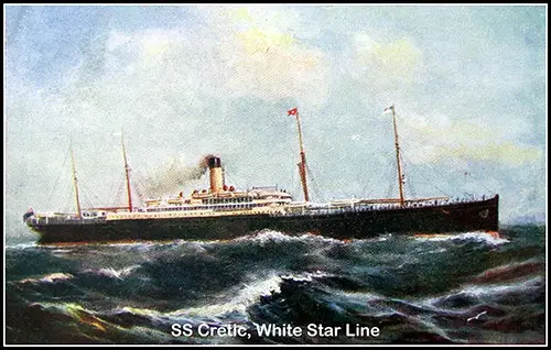 The Steamship SS Cretic of the White Star Line (1902).