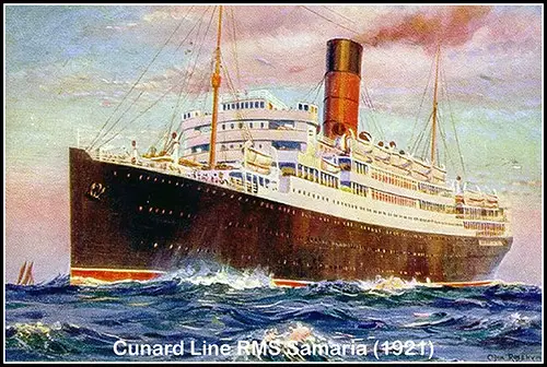 RMS Samaria (1921) of the Cunard Line.