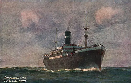 T.S.S. Saturnia of the Donaldson Line, 1910.