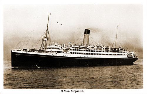 The White Star Line RMS Megantic (1908).