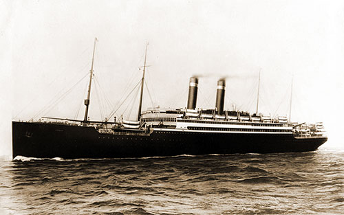 SS America (1905) At Sea circa 1925.