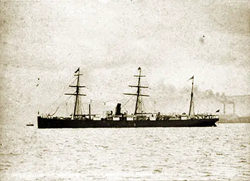 SS Devonia of the Anchor Line, 1877.
