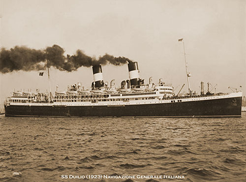 SS Duilio (1923) Navigazione Generale Italiana.
