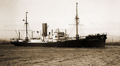 SS Erlangen, a Passenger and Cargo Ship of the Norddeutscher Lloyd, 1901.