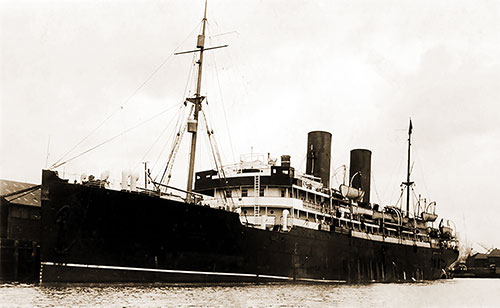 SS Estonia of the Baltic American Line Shown as the SS Czar (1912).