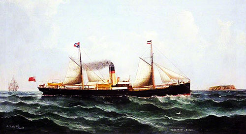 SS Frankfurt (1899) of the Norddeutscher Lloyd, Bremen.
