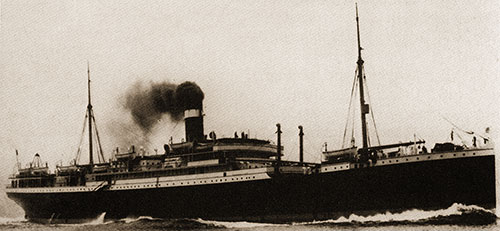 The RMS Hesperian of the Allan Line (1908).
