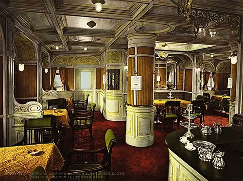 Viennese Café on the Kaiser Wilhelm II, c1903.